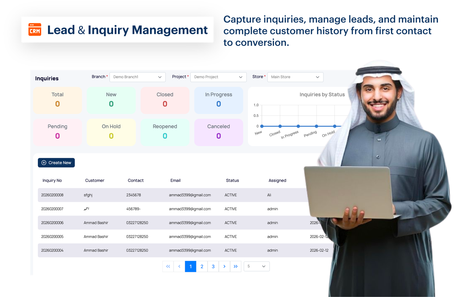 Lead & Inquiry Management