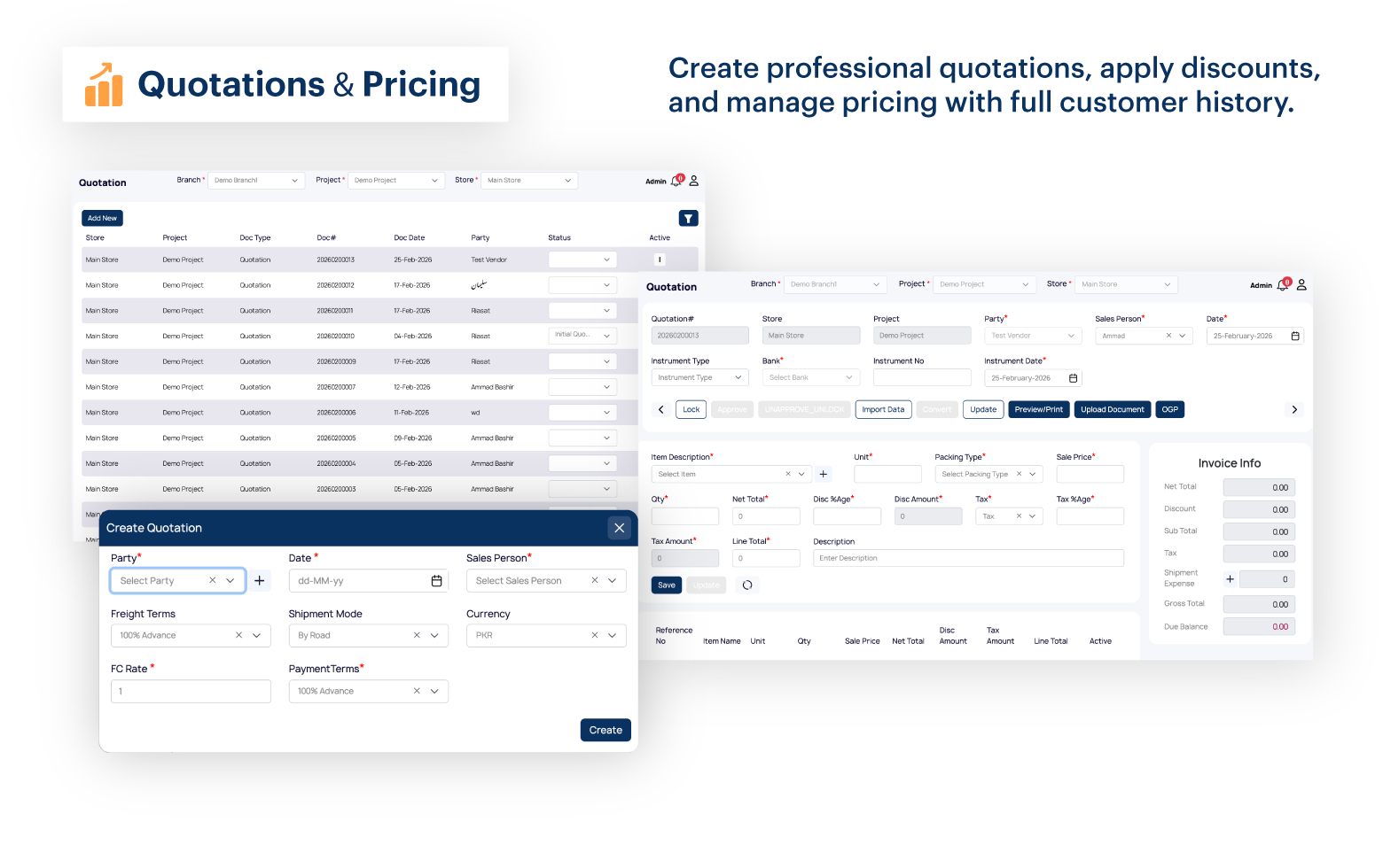 Quotations & Pricing