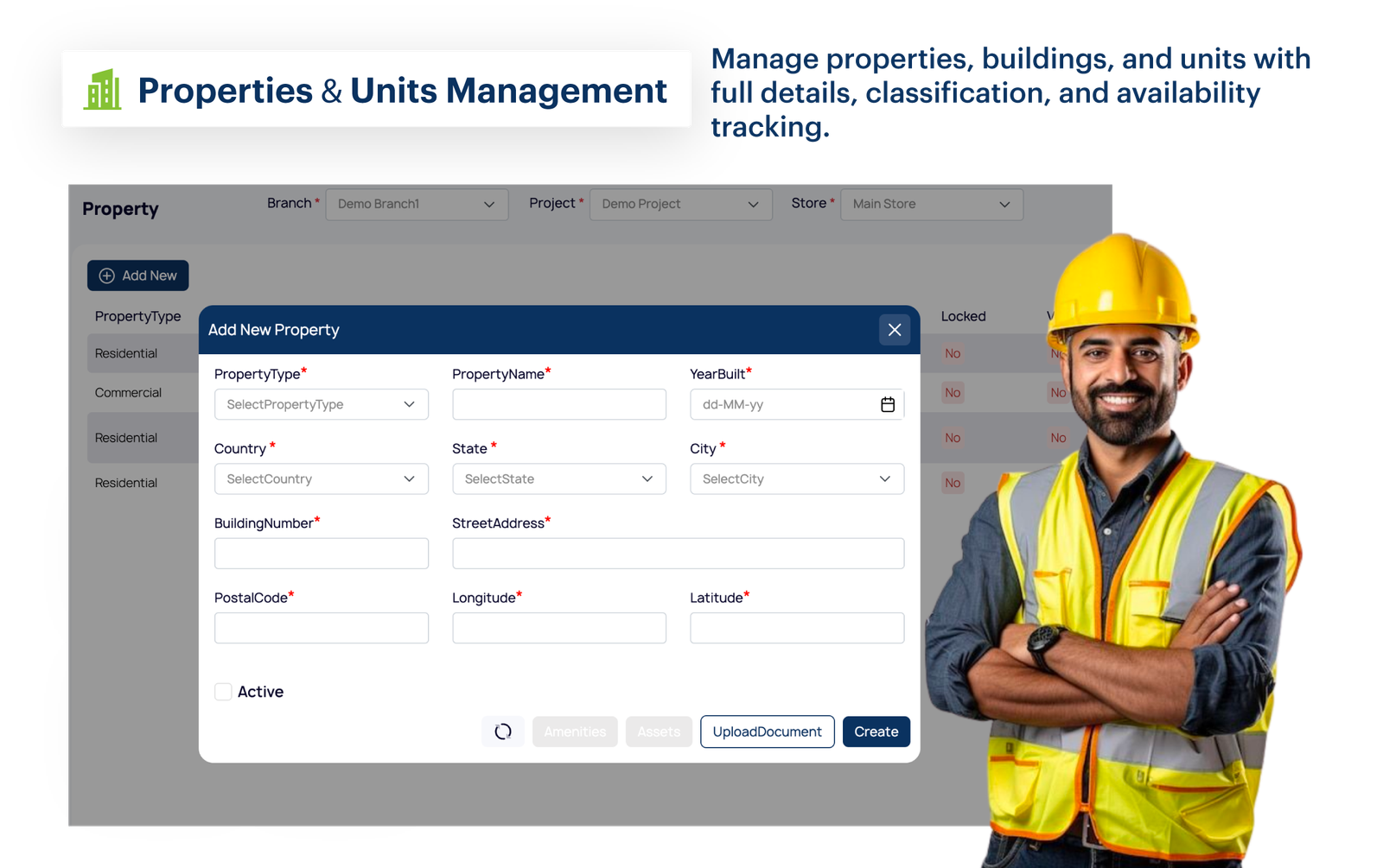 Properties & Units Management