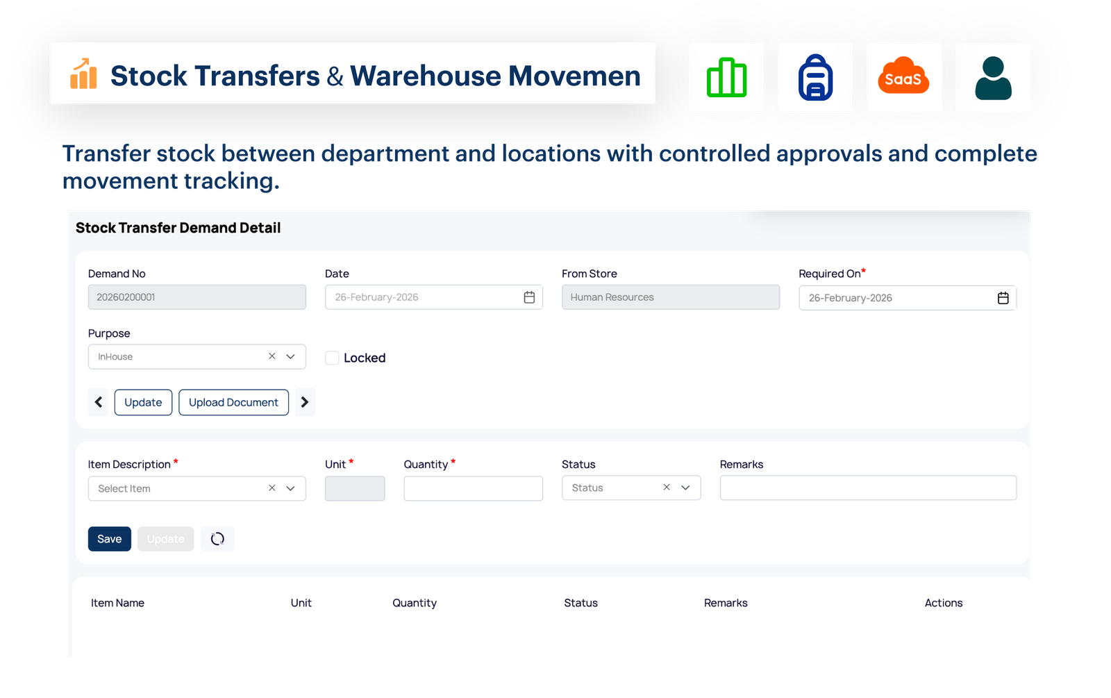 Stock Transfers & Warehouse Movement