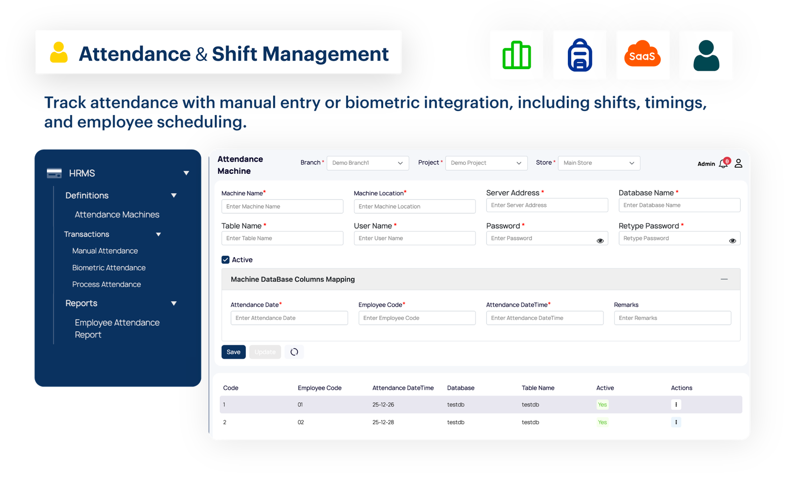 Attendance & Shift Management