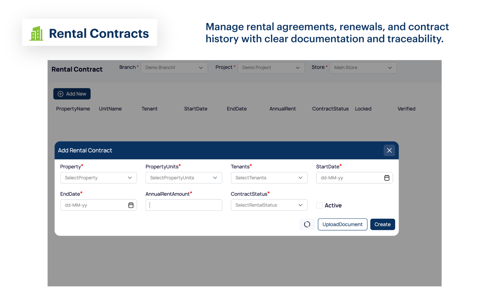 Rental Contracts