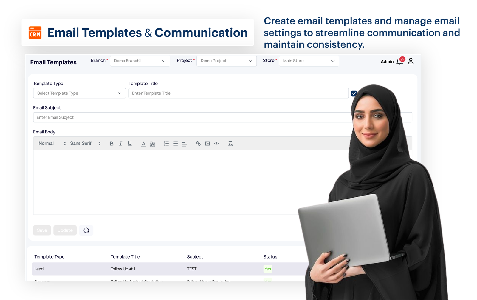 Email Templates & Communication