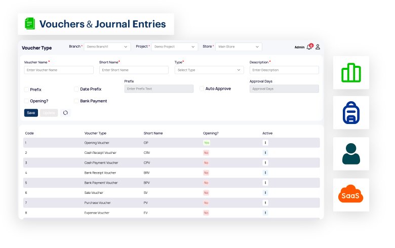 Vouchers & Journal Entries